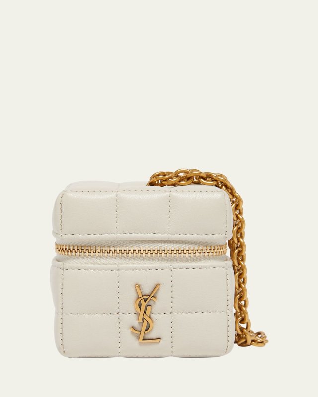 Mini YSL Cube Leather Top-Handle Bag